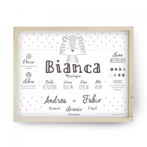 Cuadro de nacimiento, cuadros Personalizados, cuadros decorativos en Meee Deco