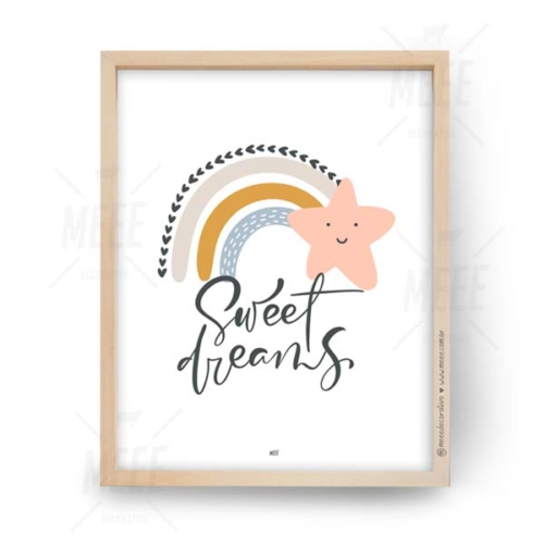 Sweet Dreams arcoiris - Cuadros decorativos de Meee Decorativo