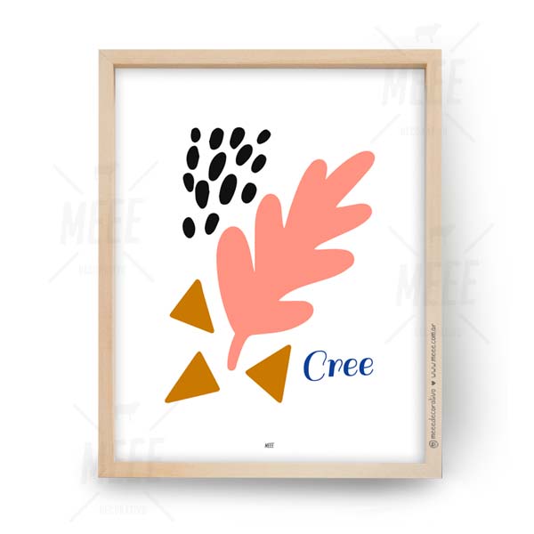 Cree - Cuadros decorativos abstractos de Meee Decorativo